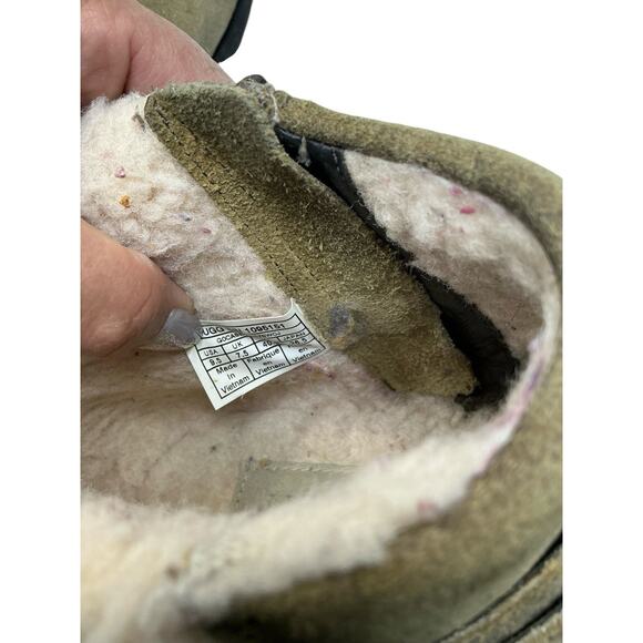 UGG Josefene Ankle Boots Strappy Distressed Suede Khaki Green 1130527 Size 9.5 - Picture 12 of 14